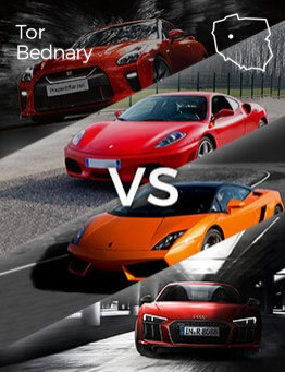 Jazda Audi vs Lamborghini vs Ferrari vs Nissan – Tor Bednary