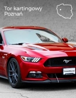 Jazda za kierownicą Forda Mustanga – Tor kartingowy Poznań
 Ilość okrążeń-2 okrążenia