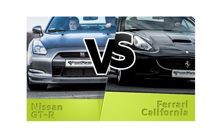Ferrari California vs Nissan GT-R