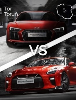 Jazda Audi R8 vs Nissan GT-R – Tor Toruń
 Ilość okrążeń-2 okrążenia