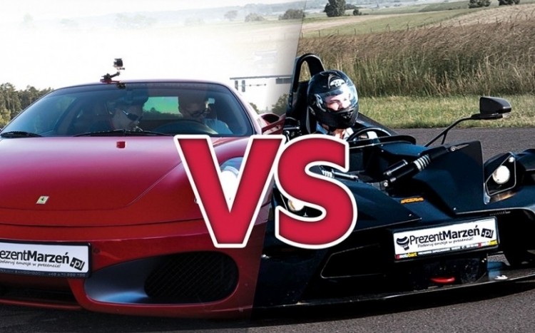 Porównanie Ferrari F430 vs KTM X-BOW