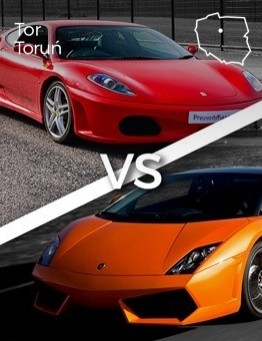 Jazda Lamborghini Gallardo vs Ferrari F430 – Tor Toruń
 Ilość okrążeń-2 okrążenia