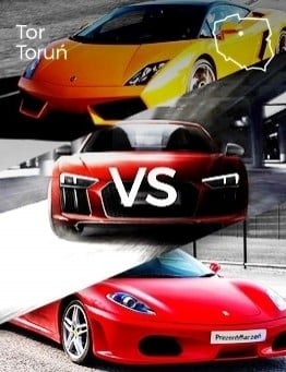 Jazda Lamborghini vs Audi vs Ferrari – Tor Toruń
 Ilość okrążeń-3 okrążenia