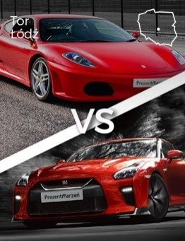 Jazda Ferrari F430 vs Nissan GT-R – Tor Łódź