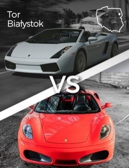 Jazda Lamborghini Gallardo Cabrio vs Ferrari F430 Cabrio – Tor Białystok