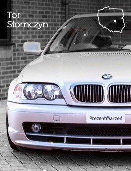 Jazda za kierownicą BMW E46 – Tor Słomczyn
 Ilość okrążeń-5 okrążeń + 1 okrążenie zapoznawcze