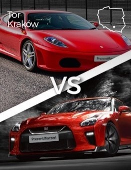 Jazda Ferrari F430 vs Nissan GT-R – Tor Kraków