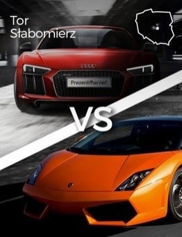 Jazda Lamborghini Gallardo vs Audi R8 – Tor Słabomierz
 Ilość okrążeń-2 okrążenia