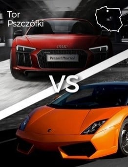 Jazda Lamborghini Gallardo vs Audi R8 – Tor Pszczółki
 Ilość okrążeń-2 okrążenia