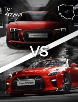 Jazda Audi R8 vs Nissan GT-R – Tor Krzywa
 Ilość okrążeń-2 okrążenia
