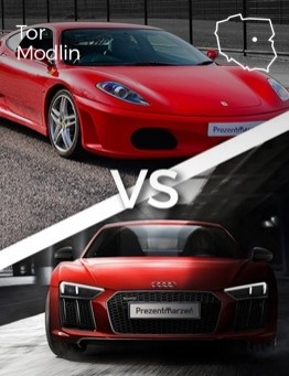 Jazda Ferrari F430 vs Audi R8 – Tor Modlin
 Ilość okrążeń-2 okrążenia