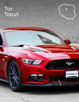 Jazda Fordem Mustangiem dla dziecka jako pasażer – Tor Toruń