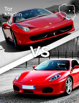 Jazda Ferrari F430 vs Ferrari 458 Italia – Tor Modlin