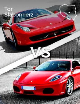 Jazda Ferrari F430 vs Ferrari 458 Italia – Tor Słabomierz