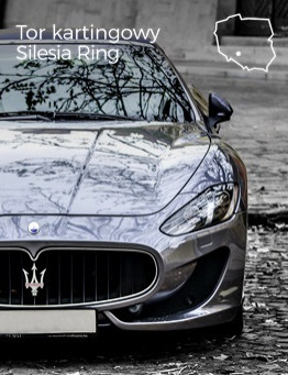 Jazda za kierownicą Maserati GranTurismo MC Stradale – Tor Silesia Ring karting
 Ilość okrążeń-1 okrążenie