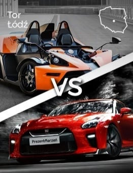 Jazda KTM X-BOW vs Nissan GT-R – Tor Łódź
