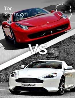 Jazda Aston Martin DB9 vs Ferrari 458 Italia – Tor Słomczyn
