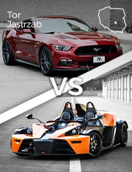 Jazda Ford Mustang vs KTM X-BOW – Tor Jastrząb
