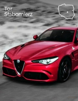 Jazda za kierownicą Alfa Romeo Giulia Quadrifoglio – Tor Słabomierz
 Ilość okrążeń-1 okrążenie