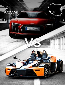 Jazda Audi R8 vs KTM X-BOW – Tor Krzywa
