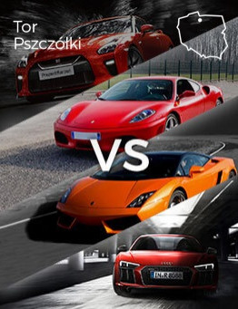 Jazda Audi vs Lamborghini vs Ferrari vs Nissan – Tor Pszczółki
