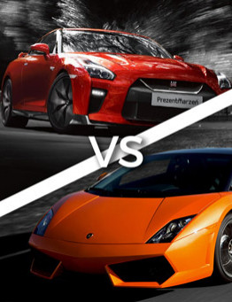 Jazda Lamborghini Gallardo vs Nissan GT-R – wiele lokalizacji