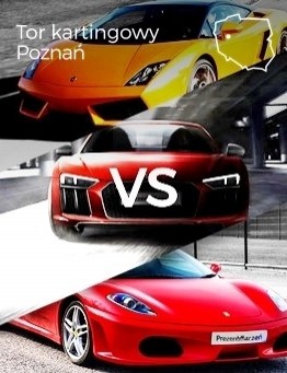 Jazda Lamborghini vs Audi vs Ferrari – Tor kartingowy Poznań
 Ilość okrążeń-3 okrążenia