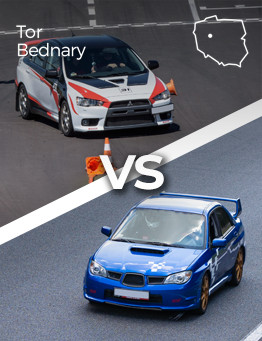 Pojedynek Tytanów – Subaru Impreza vs Mitsubishi Lancer – Tor Bednary
 Ilość okrążeń-2 okrążenia