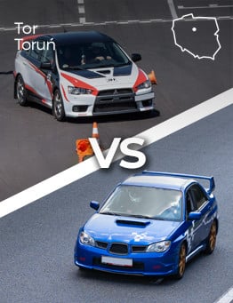 Pojedynek Tytanów – Subaru Impreza vs Mitsubishi Lancer – Tor Toruń
 Ilość okrążeń-4 okrążenia