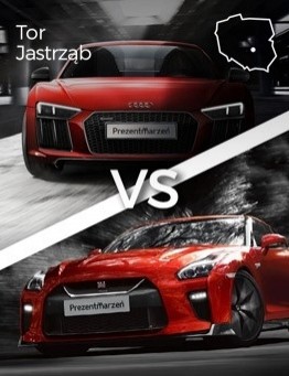 Jazda Audi R8 vs Nissan GT-R – Tor Jastrząb
 Ilość okrążeń-2 okrążenia