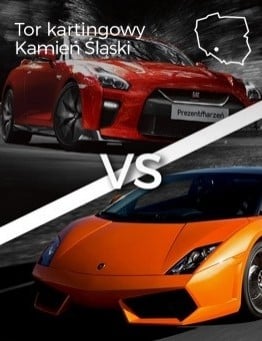 Jazda Lamborghini Gallardo vs Nissan GT-R – Tor kartingowy Silesia Ring
 Ilość okrążeń-4 okrążenia