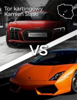 Jazda Lamborghini Gallardo vs Audi R8 – Tor kartingowy Silesia Ring
 Ilość okrążeń-2 okrążenia