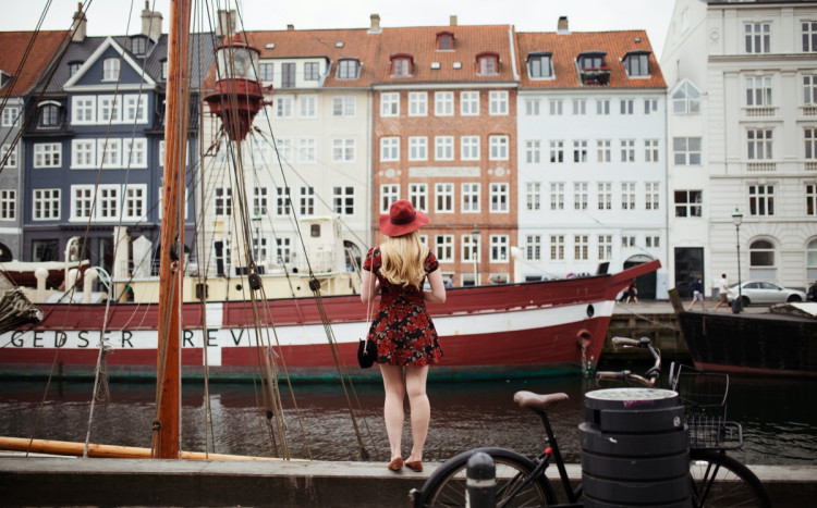 kobieta w Kopenhadze