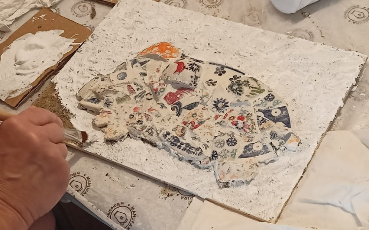 mozaika z ceramiki bolesławiec