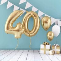 balony, prezenty na 40 urodziny