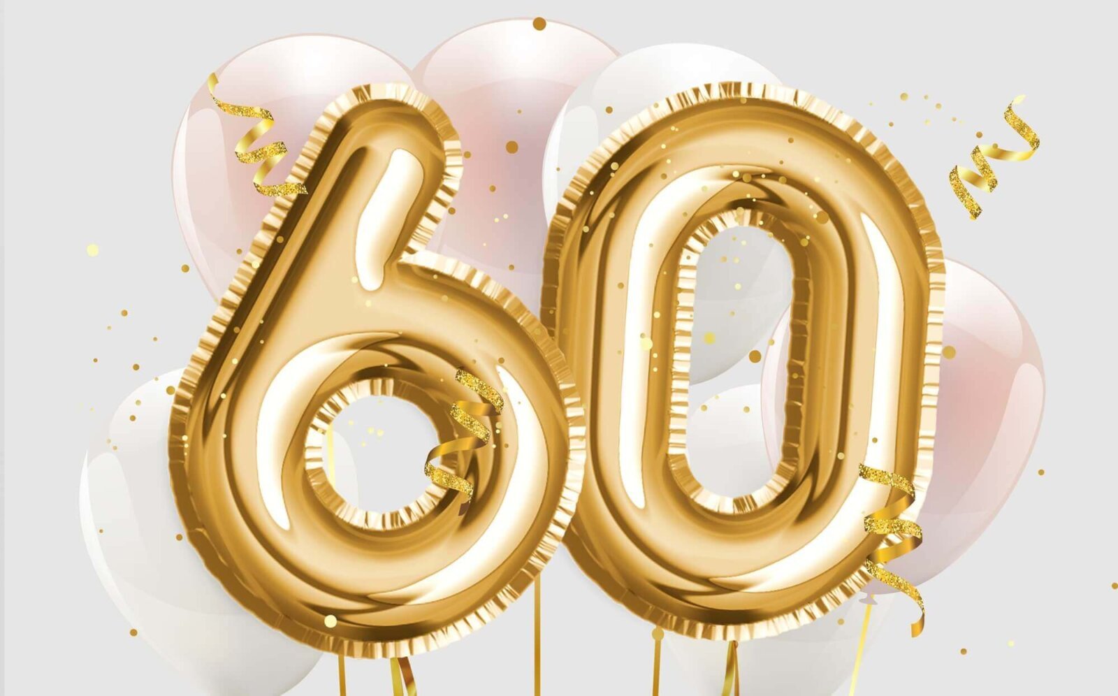 balony i życzenia na 60 urodziny