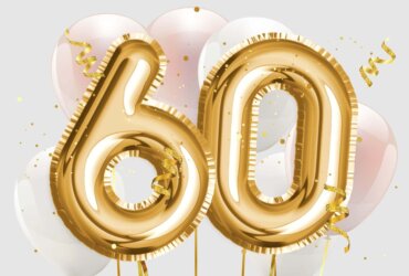balony i życzenia na 60 urodziny