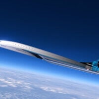 Model supersonicznego samolotu Mach 3 firmy Virgin Galactic