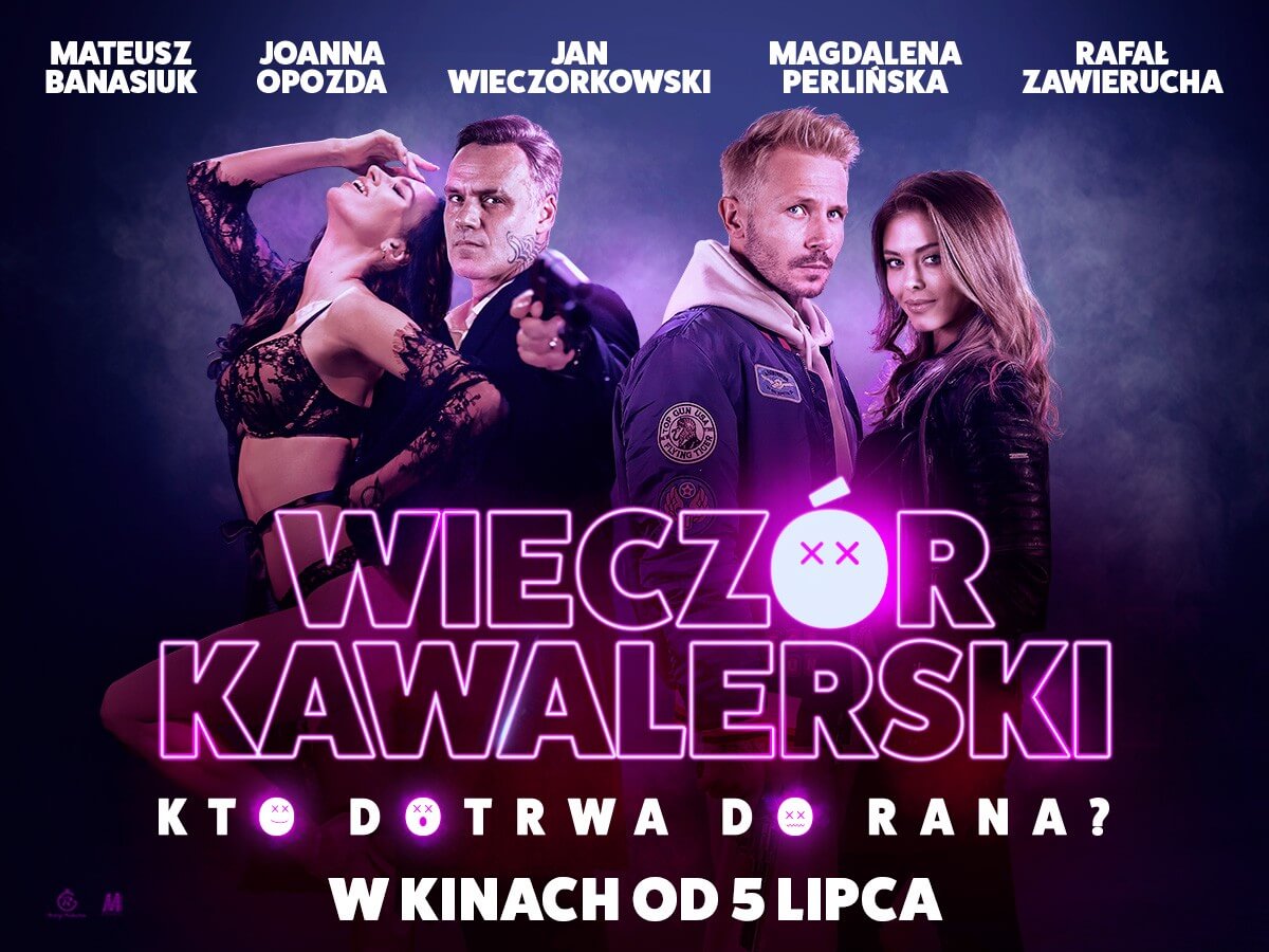 Plakat z premierą filmu "Wieczór kawalerski"