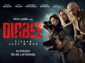 Plakat z premierą polskiego filmu "Diabeł"