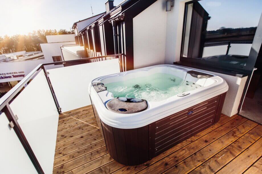 Taras w Hotelu Lawendowe Termy w Uniejowie