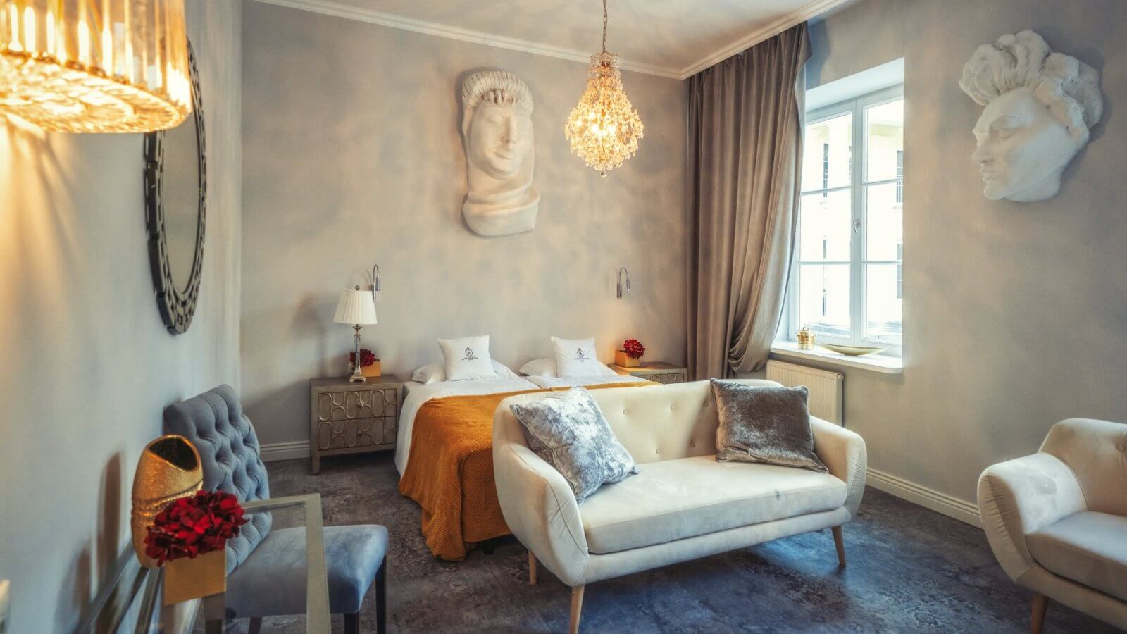 Pokój w Pałacu Alexandrinum w Krubkach-Górkach