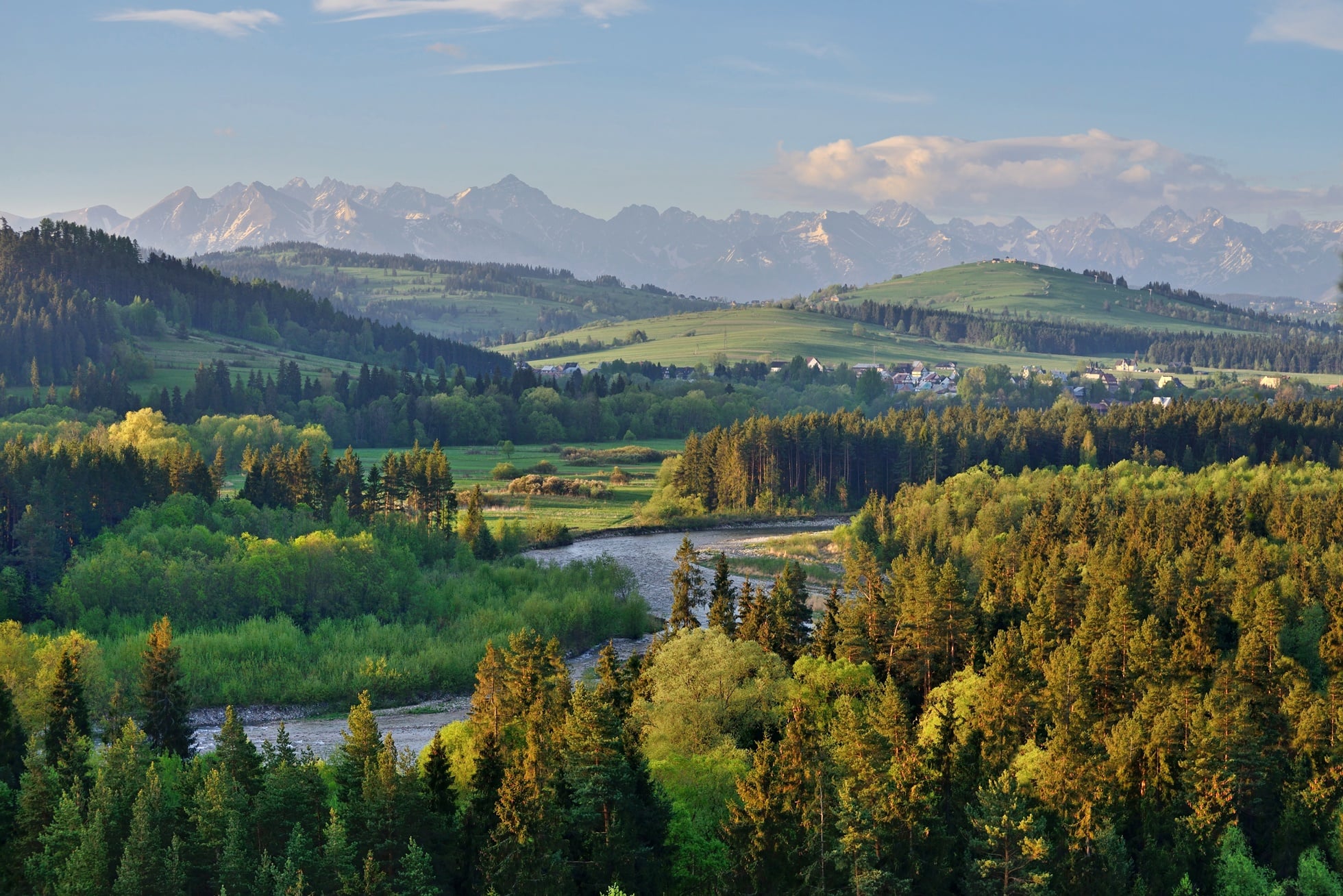 Widok na góry w Polsce