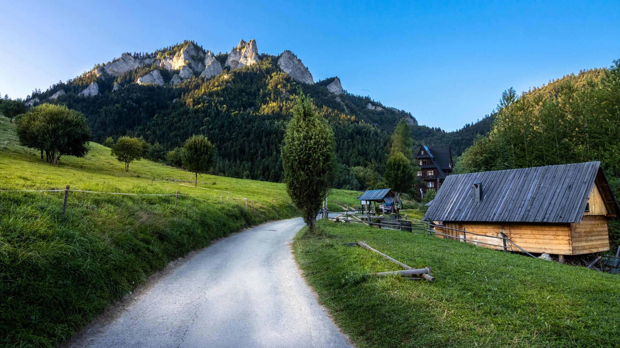 Widok na Trzy Korony w Pieninach