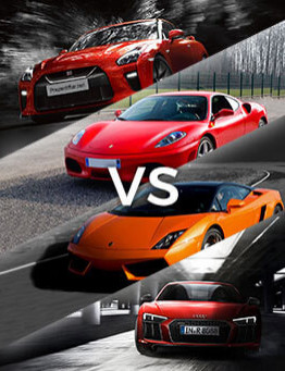 Jazda Audi vs Lamborghini vs Ferrari vs Nissan