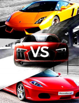 Jazda Lamborghini vs Audi vs Ferrari – wiele lokalizacji